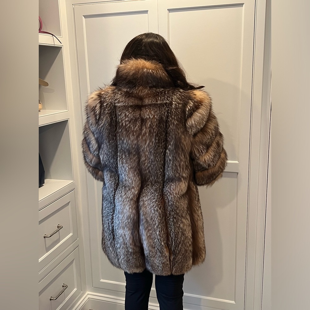 Crystal fox fur coat - Picture 2 of 6